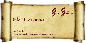 Gál Zsanna névjegykártya