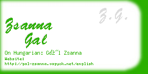 zsanna gal business card